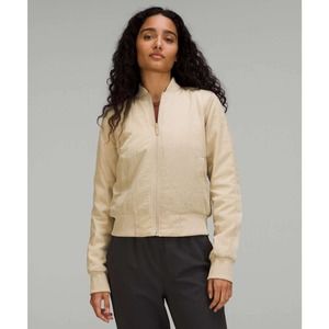 NWT Lululemon Puffer Non Stop Bomber Reversible Jacket Full Zip Trench 8 W4BUPS